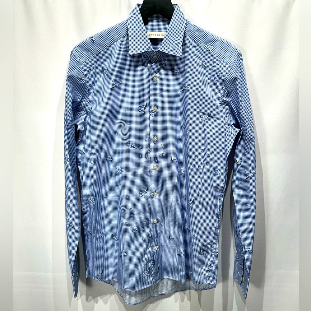 ETRO Men’s Hummingbird Print Shirt